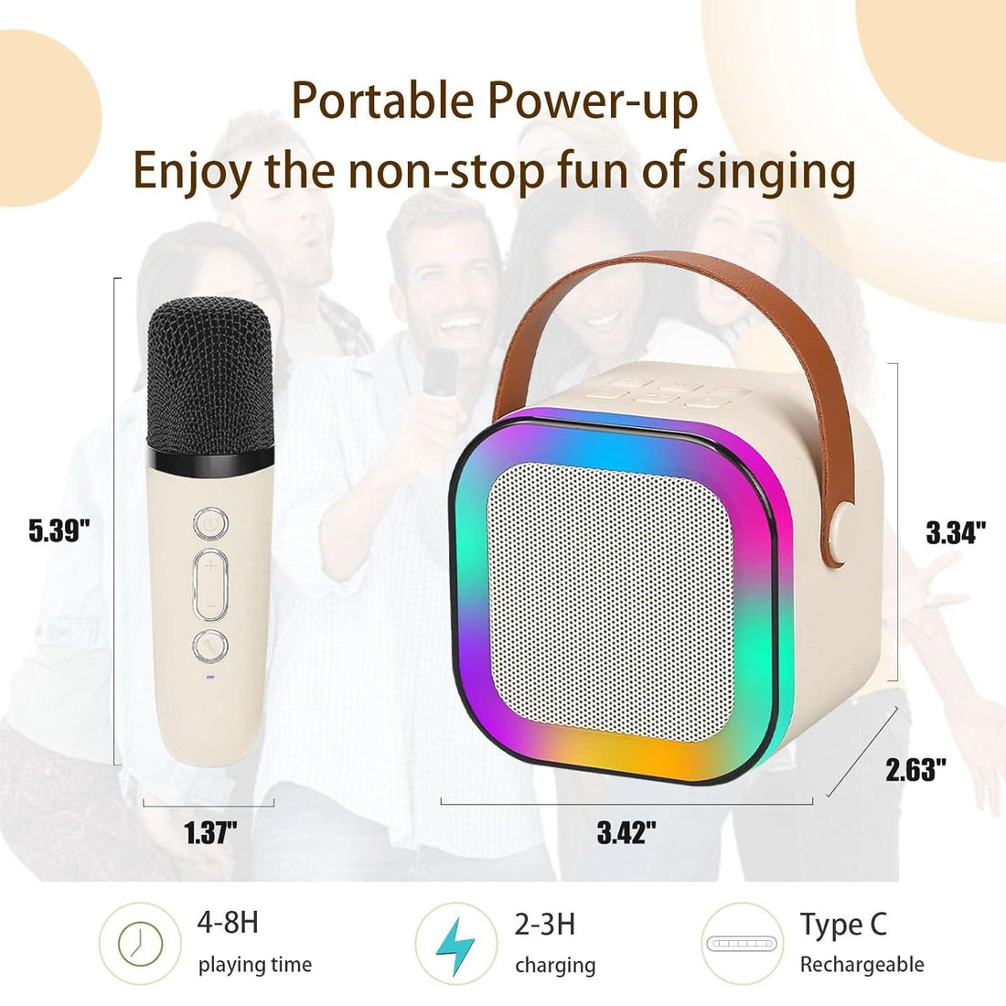 Double MIC WITH SPEAKER K12 Karaoke Machine