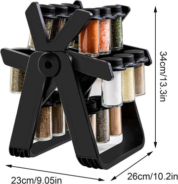 18 pcs Ferris Wheel Spice Rack 360° Rotating