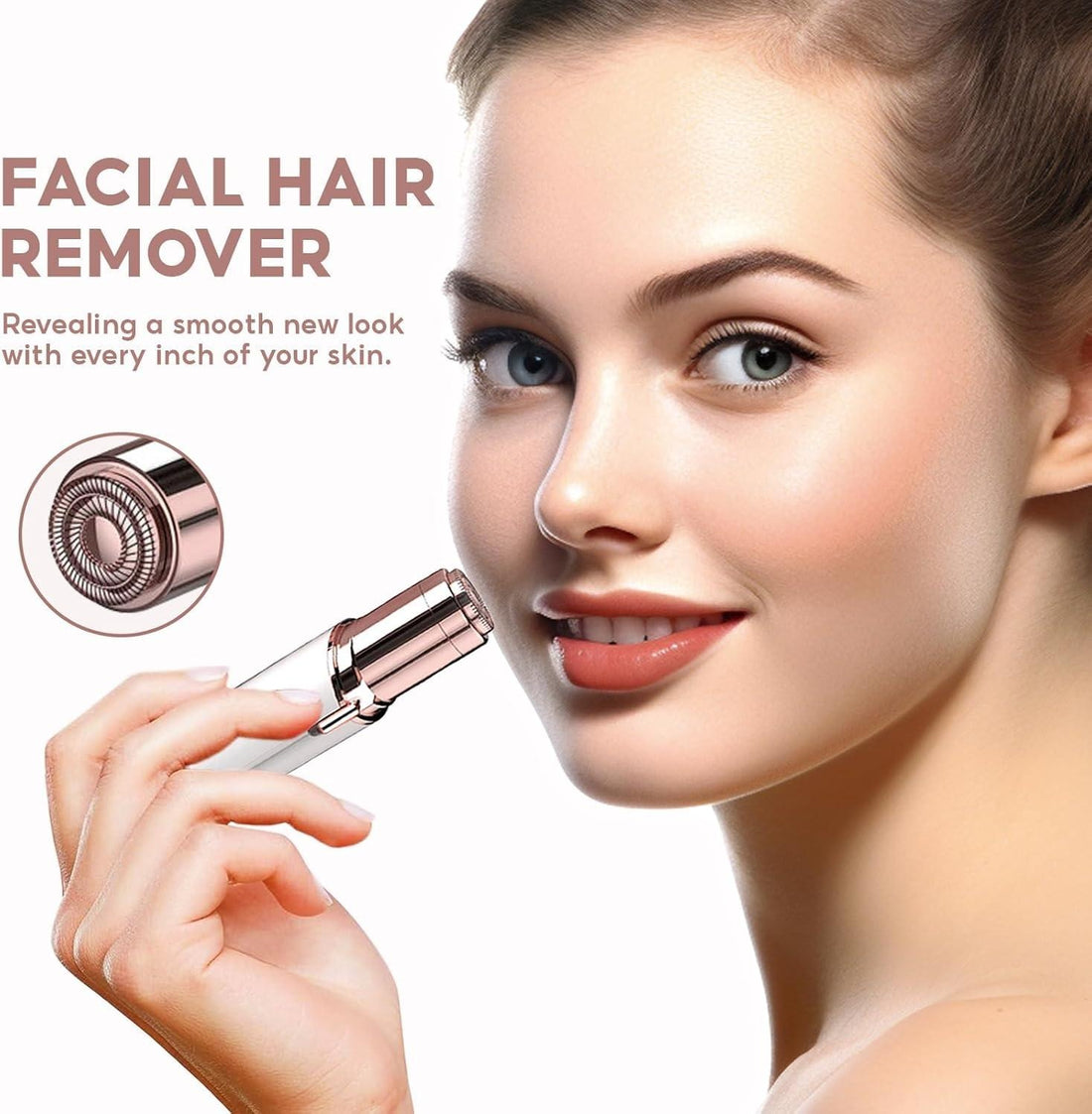 Rechargeable Flawless Hair Removal Machine for Women Painless Facial Hair Remover Ladies Shaver Trimmer for Women Flawless Laser Hair Removal Machine