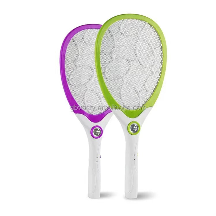 Electric Fly Swatter Operated Hand Mosquito Bug Insects Killer Anti Mosquito Racket