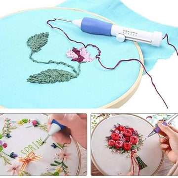 Magic Embroidery Pen Punch Needle, Poking Stitch Felting Crochet Knitting Needle